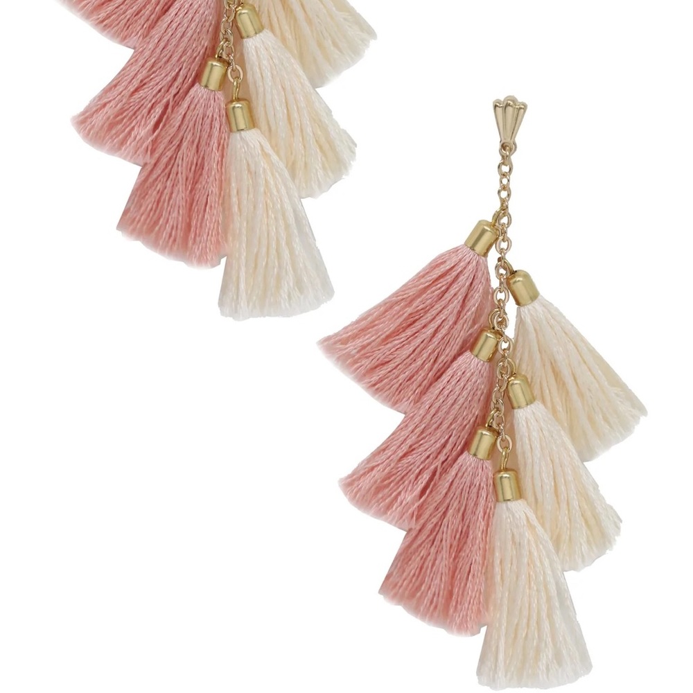 DAYDREAMER TASSEL 18K GOLD PLATED EARRINGS